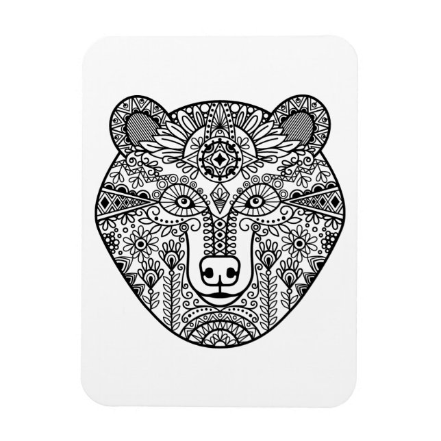 Style Bear Head Magnet (Vertical)