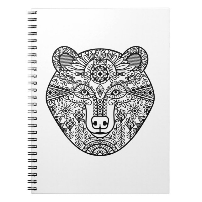 Style Bear Head Spiral Notebook (Front)