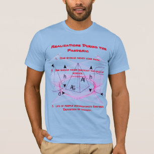 Style - Blue & Red  'Realizations during Pandemic' T-Shirt