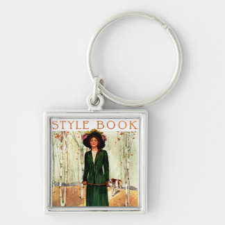 Style Book Fashion Illustration Key Ring