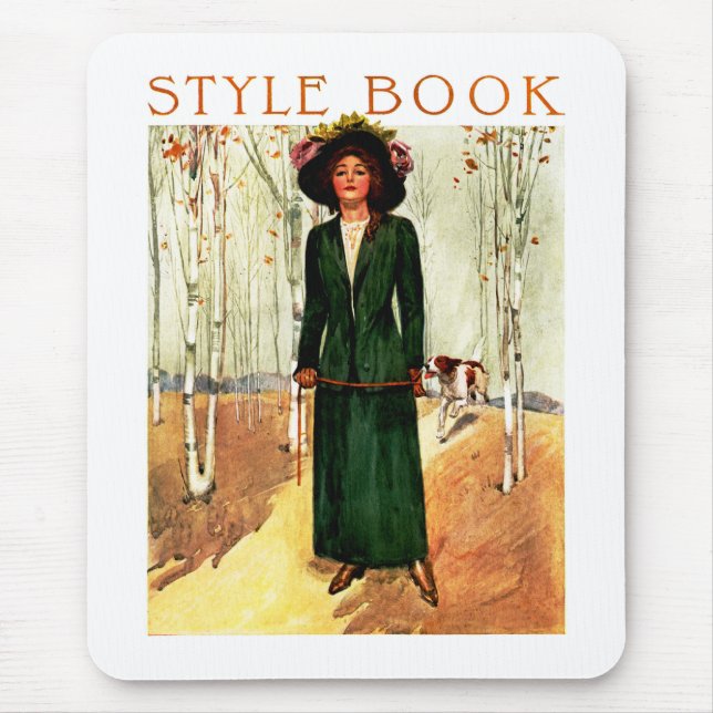 Style Book Fashion Illustration Mouse Pad (Front)