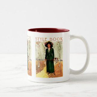 Style Book Fashion Illustration Two-Tone Coffee Mug