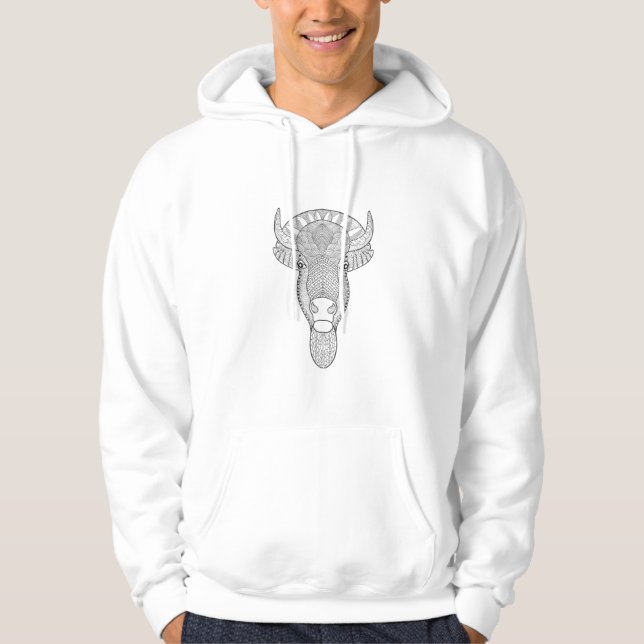 Style Bull Head Hoodie (Front)