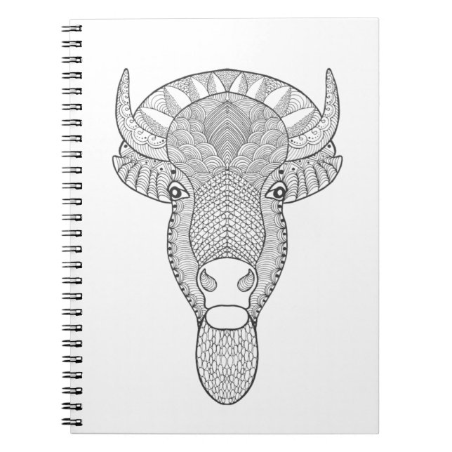 Style Bull Head Spiral Notebook (Front)