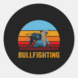 Style Bullfighting Classic Round Sticker