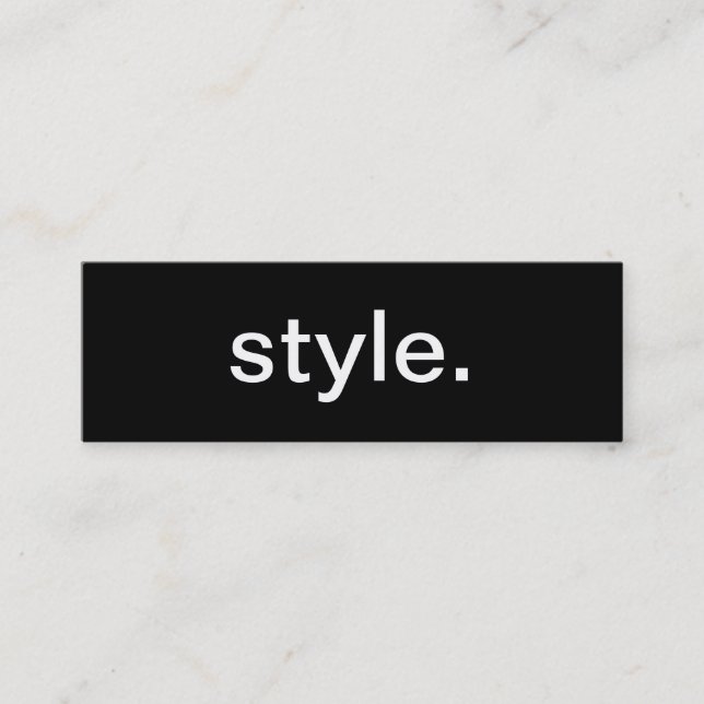 Style Business Card (Front)