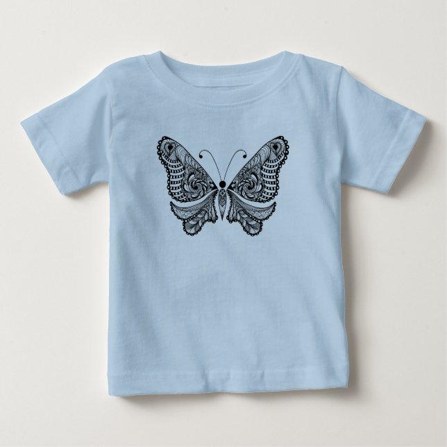 Style  Butterfly Baby T-Shirt (Front)