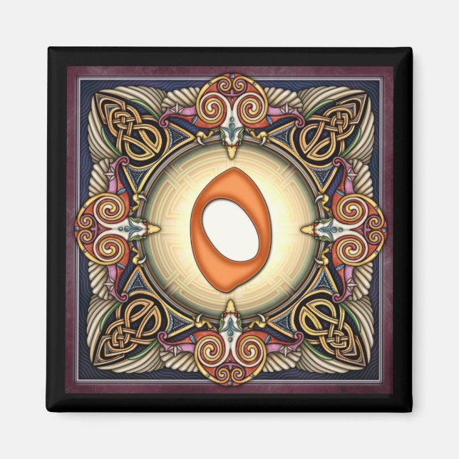 Style C, "0" - Celtic Number Magnets (Front)