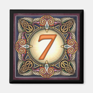 Style C, "7" - Celtic Number Magnets