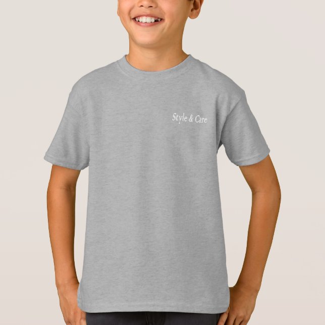 Style & Care Light Steel Colour T-Shirt (Front)