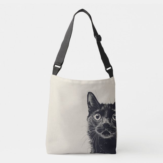 Style Cat Printed Tote (Front)
