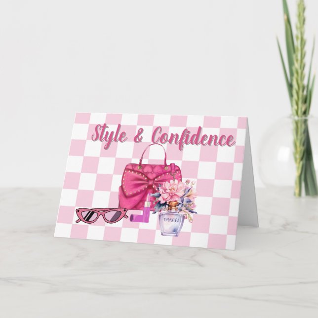 Style & Confidence Folded Note Card (Front)
