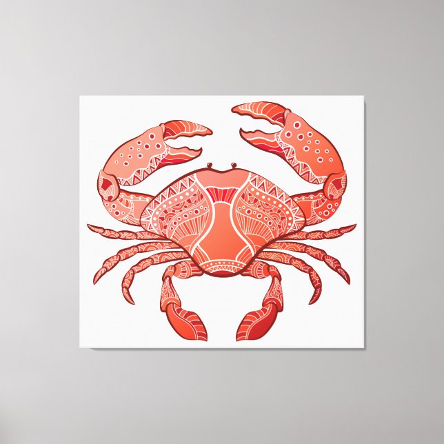 Style Crab Canvas Print (Front)