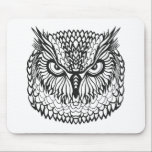 Style Eagle Owl Head Mouse Pad<br><div class="desc">stylised eagle owl head. Tribal sketch| © and ® Bigstock® - All Rights Reserved.</div>