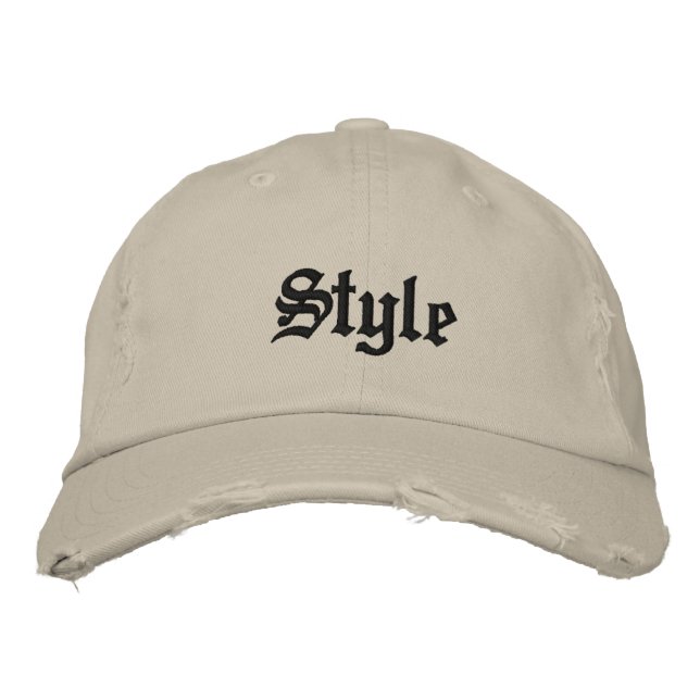 Style Embroidered Hat (Front)