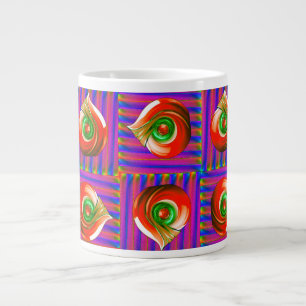 Style: Jumbo jumbo-sized cup featuring an intrica
