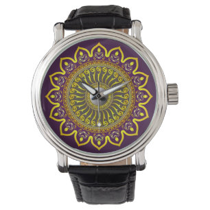 Style: Men's Vintage Black Leather Strap Watch The