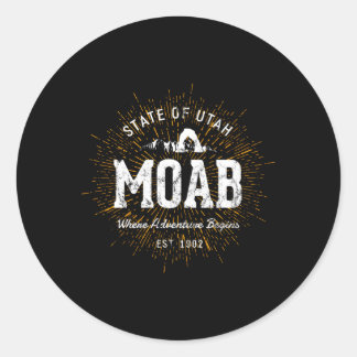 Style Moab Classic Round Sticker