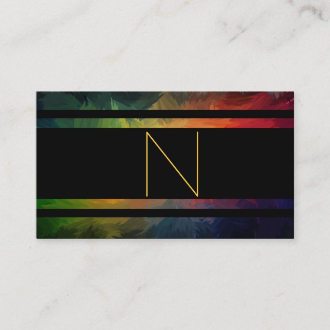 Style Monogram Business Card (Front)