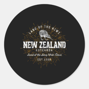 Style New Zealand Classic Round Sticker
