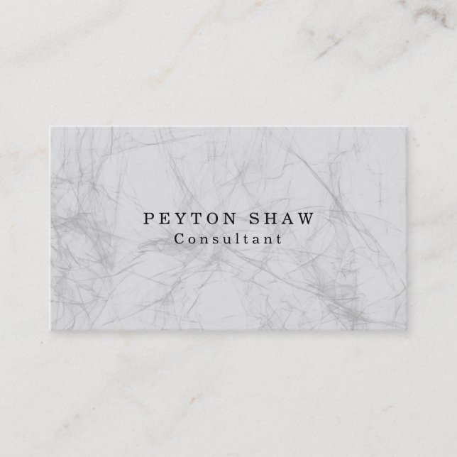 Style Plain Simple Grey Professional Business Card (Front)