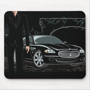Style Sleek Black Mousepad