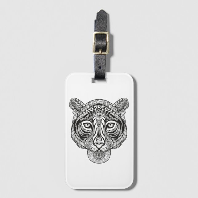 Style Tiger Luggage Tag (Front Vertical)