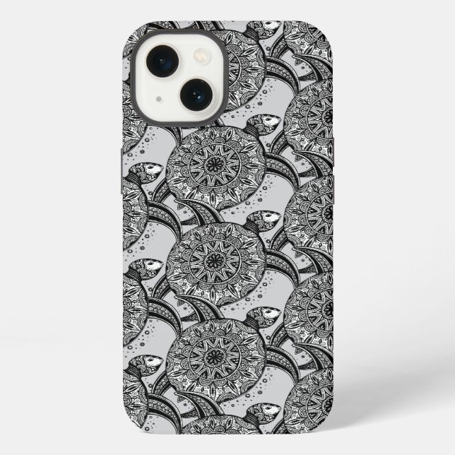 Style Turtle Pattern iPhone Case (Back)