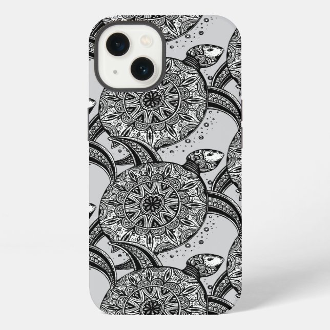 Style Turtle Pattern iPhone Case (Back)