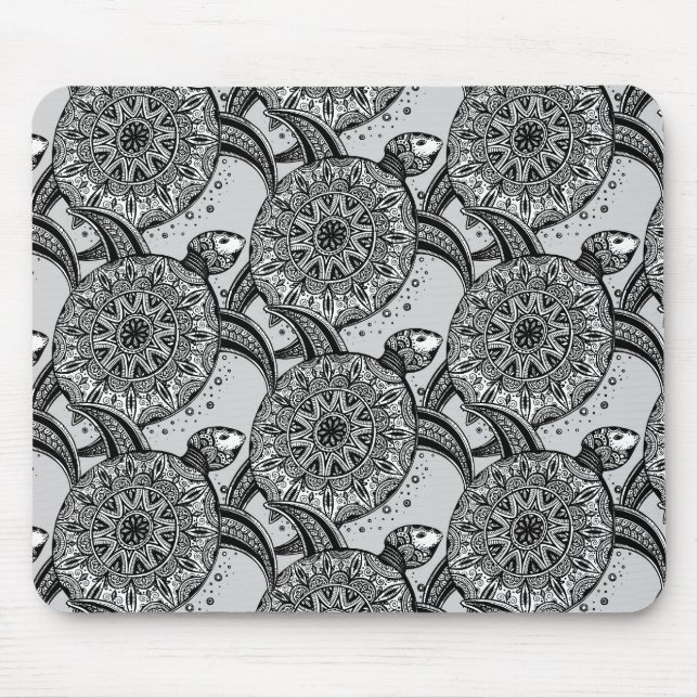 Style Turtle Pattern Mouse Pad (Front)