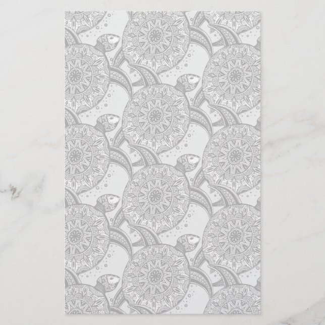 Style Turtle Pattern Stationery (Front)