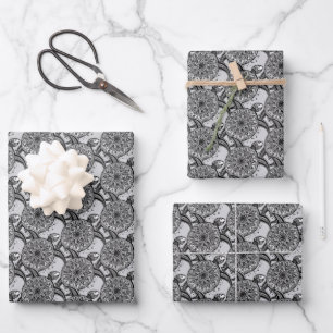 Style Turtle Pattern Wrapping Paper Sheet