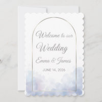 [Style] Wedding Welcome Poster Sign  [Flower/Theme