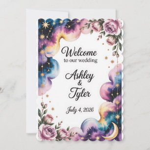 [Style] Wedding Welcome Poster Sign [Theme] Person Invitation