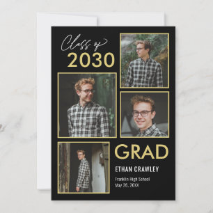 Styled Gallery Editable Colour Graduation Invitati Invitation