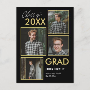 Styled Gallery Editable Colour Graduation Postcard