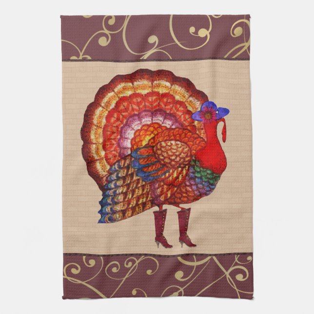 Styling Turkey Tea Towel (Vertical)