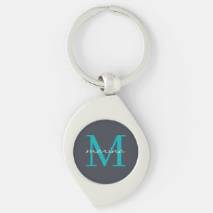 Stylis and personalised monogrammed key ring