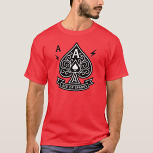 Stylised Ace of Spades — Art-Deco Vector Emblem T-Shirt
