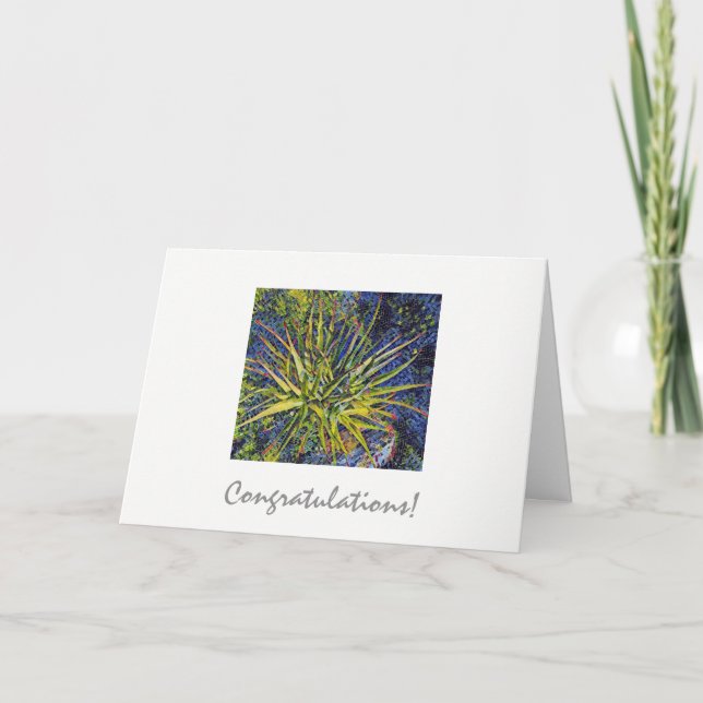 Stylised Aloe Congratulations Card (Front)