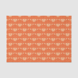 Stylised Art Deco butterfly - coral orange Tissue Paper
