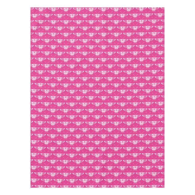 Stylised Art Deco butterfly  - fuchsia pink Tablecloth (Front)