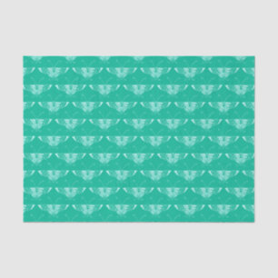 Stylised Art Deco butterfly - turquoise and aqua Tissue Paper