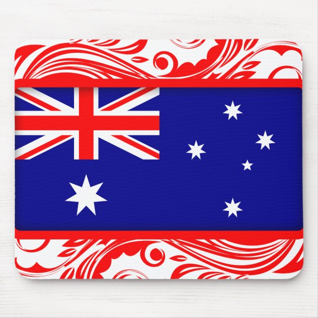 Stylised Australian Flag Mouse Pad (Front)