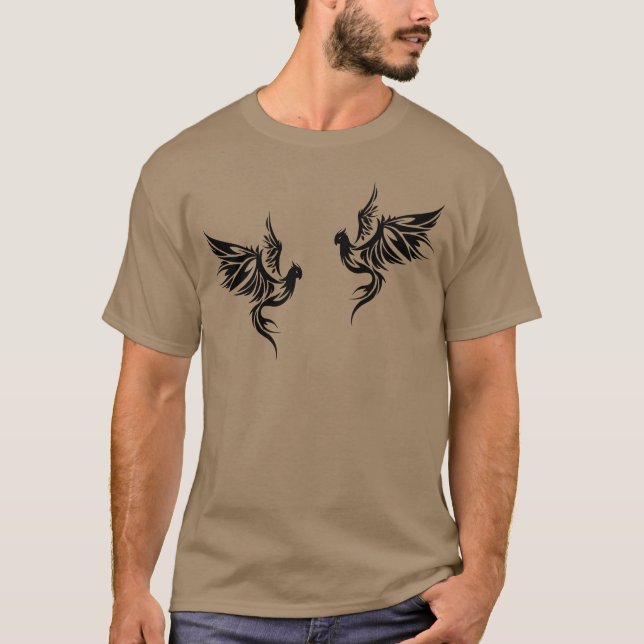 Stylised Bird friends T-Shirt (Front)