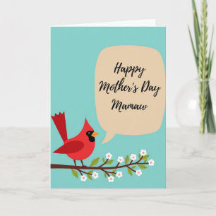 Stylised Bird Mothers Day Card