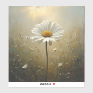 stylised blooming daisy painting images