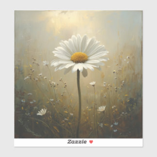 stylised blooming daisy painting images