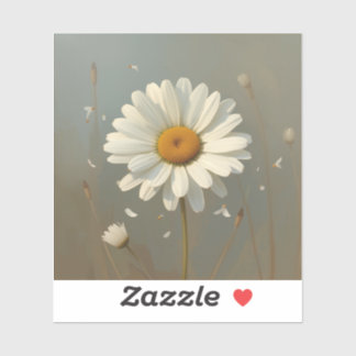 stylised blooming daisy paintings,