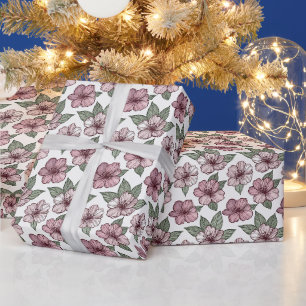 Stylised Blossoms — Premium Modern Vector Florals Wrapping Paper